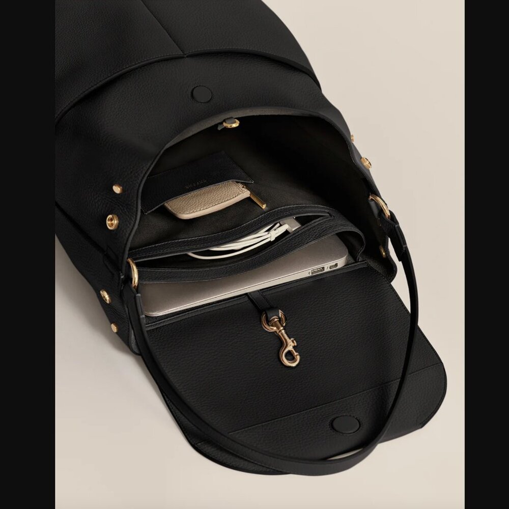 NWT Cuyana Black Leather Backpack 13-inch - Picture 14 of 17
